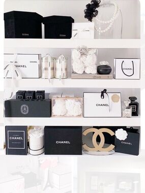 Chanel Decor Perfume Box Coffey Signature Box